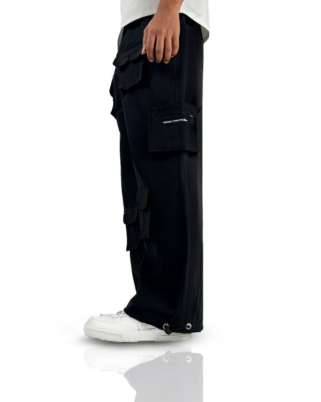 Pocket Talk Black Parachute Pants