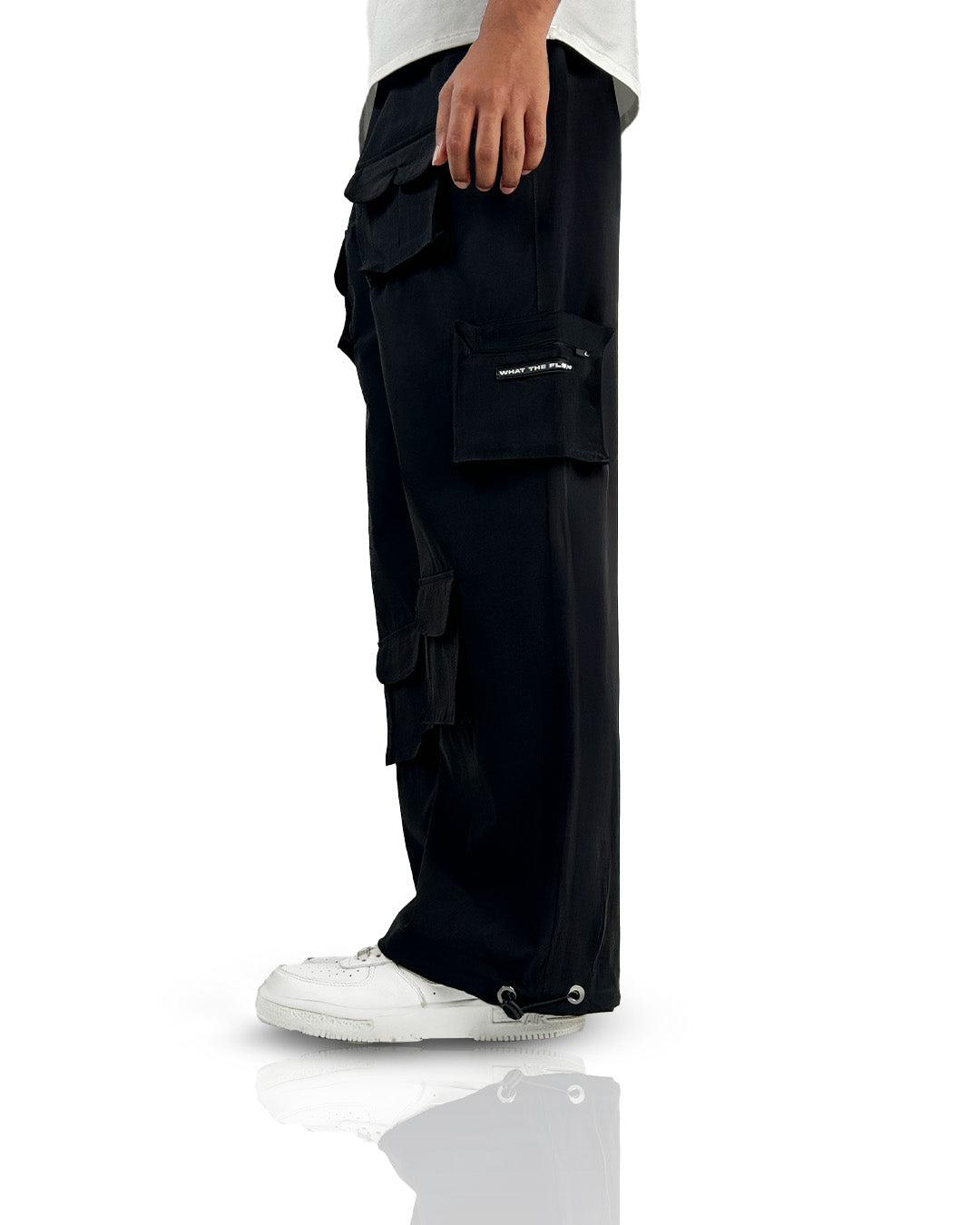 Pocket Talk Black Parachute Pants