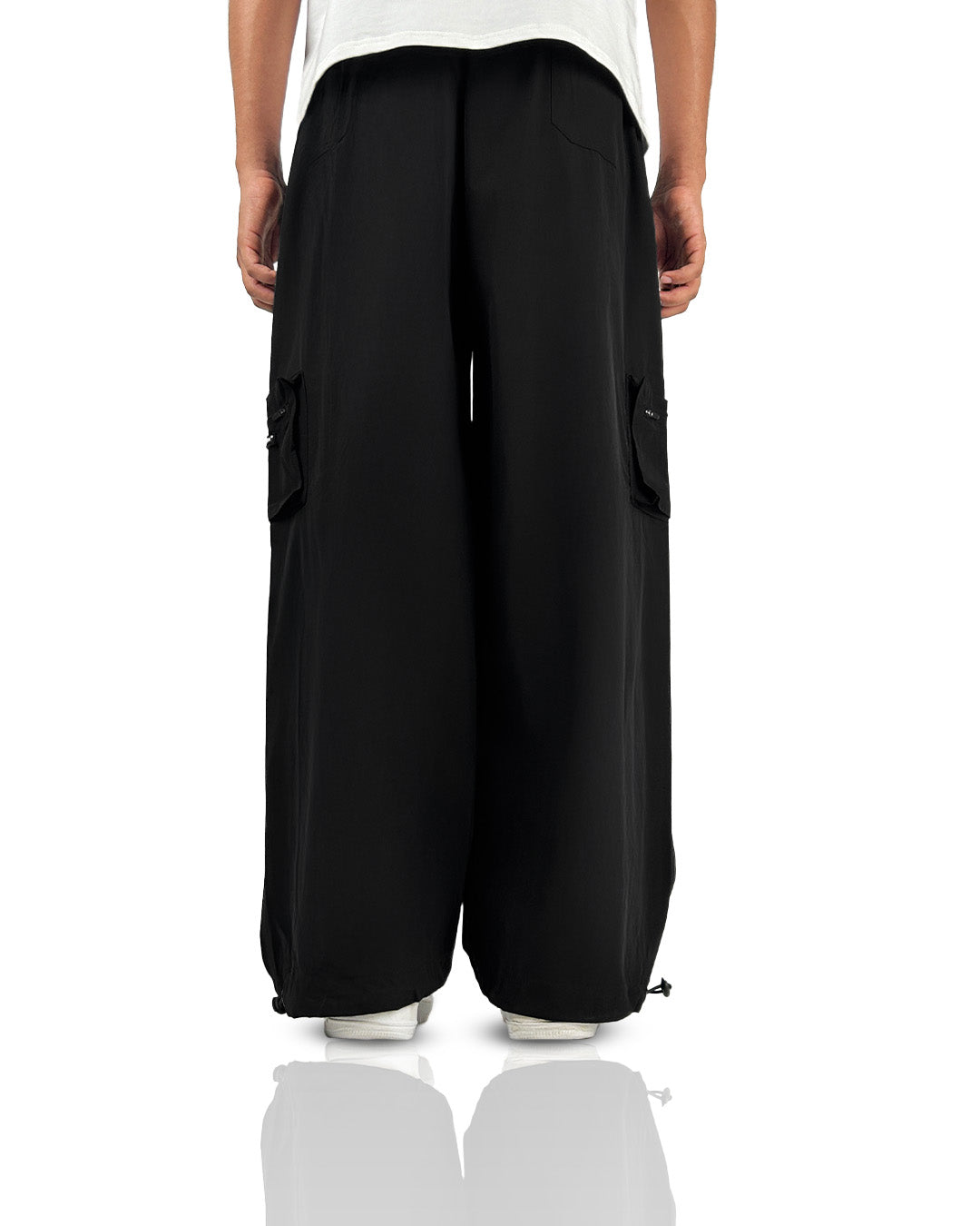 Pocket Talk Black Parachute Pants