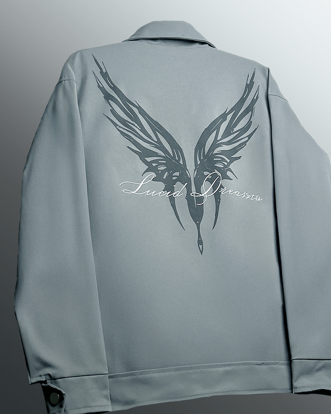 Lucid Dreams Grey Cotton Jacket