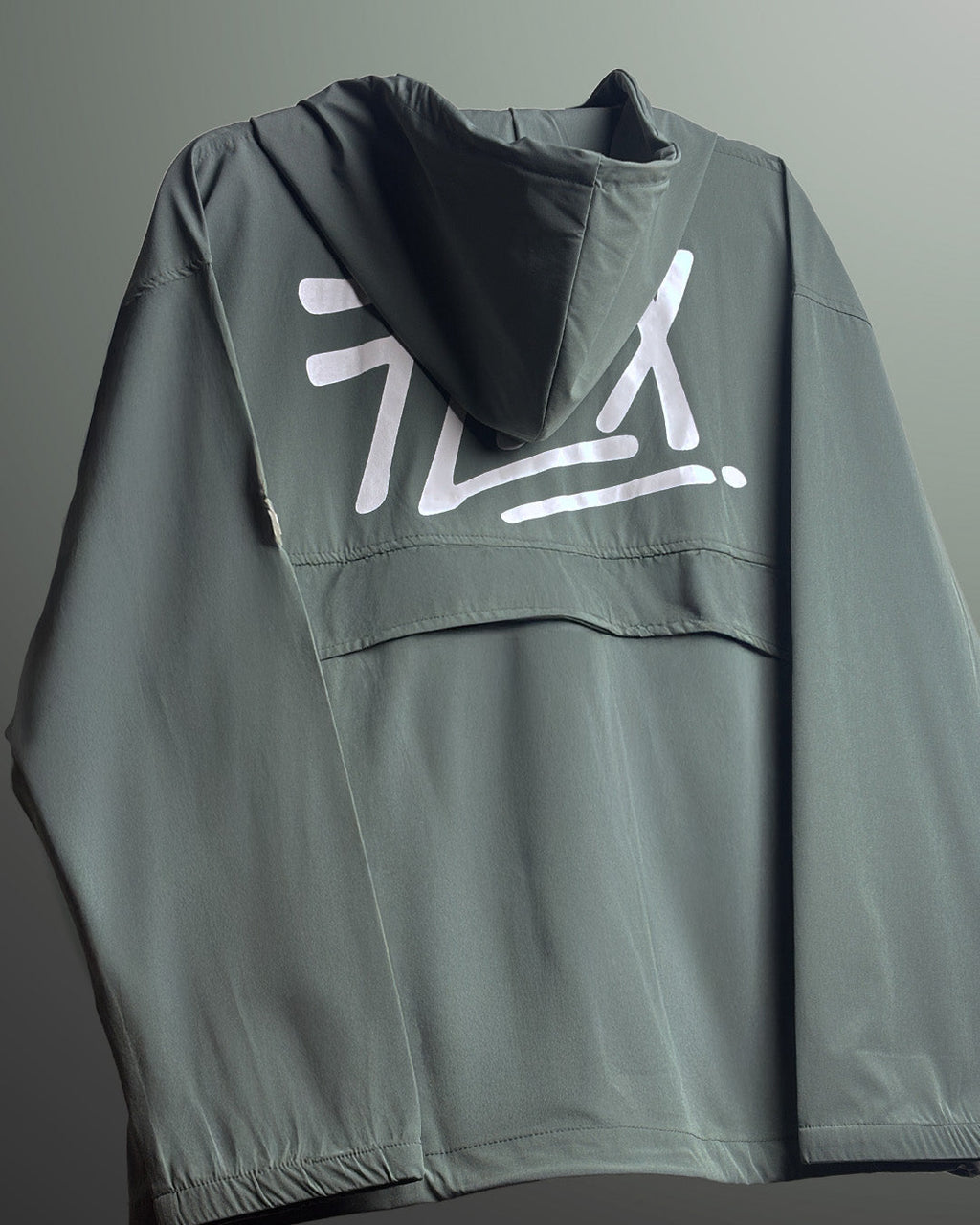 Signature Green Air Nylon Hoodie