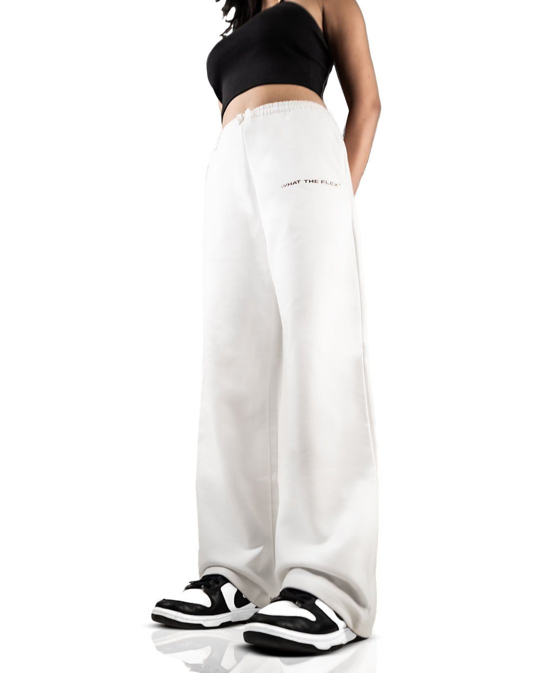 White Essential Cotton Pants