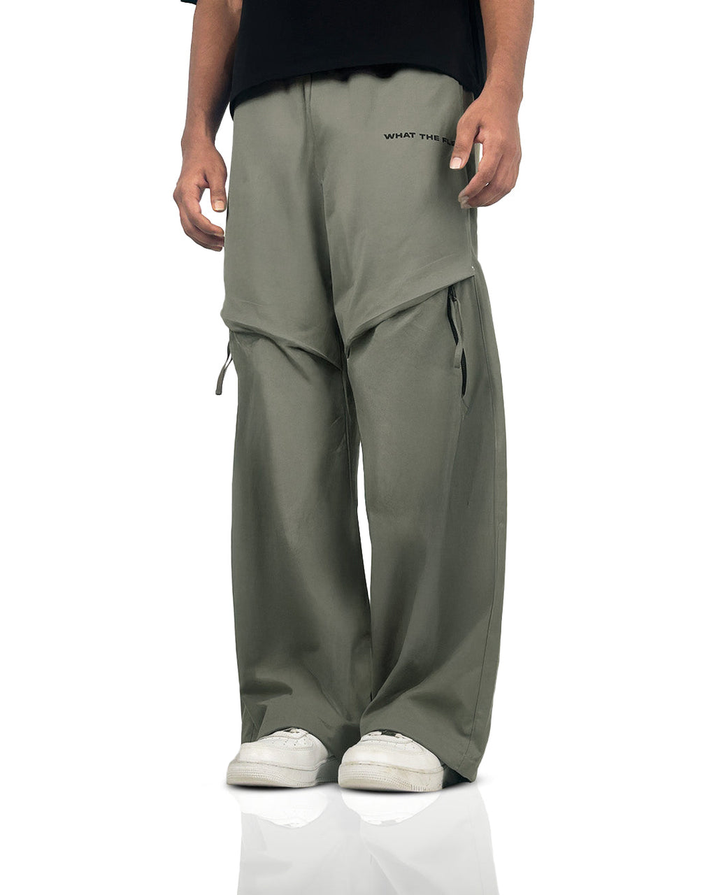 Zip Run Fawn Cargo Parachute Pants
