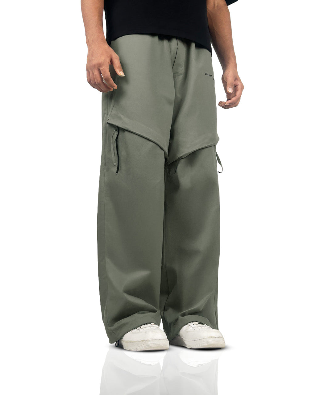 Zip Run Fawn Cargo Parachute Pants
