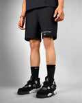 Classic Black Cotton Shorts