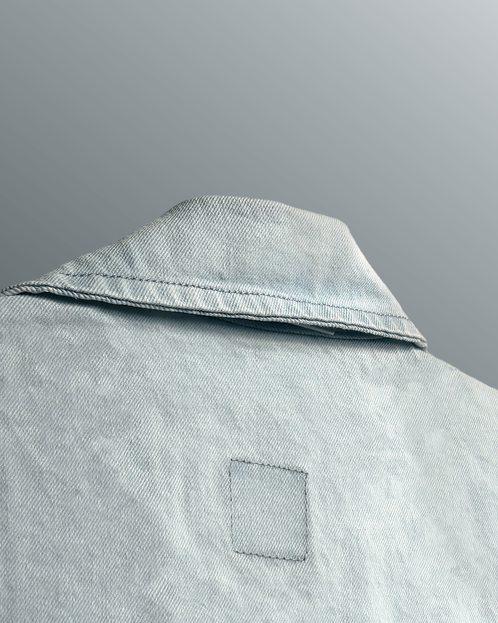 Blue Half Sleeve Denim Layer