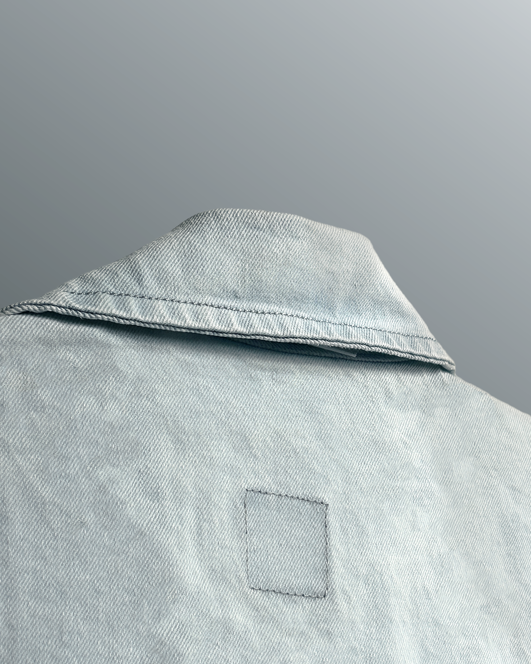 Blue Half Sleeve Denim Layer