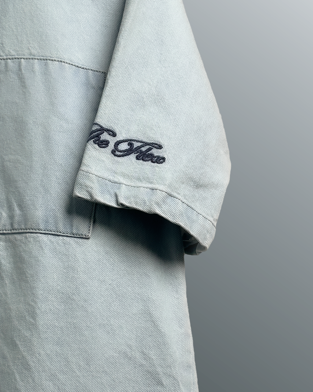 Blue Half Sleeve Denim Layer