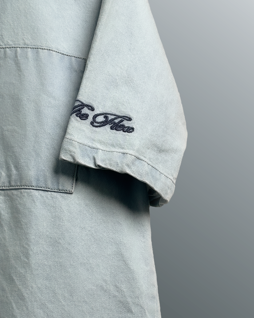 Blue Half Sleeve Denim Layer