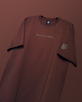 Basic Plain Brown Oversized Heavyweight T-shirt