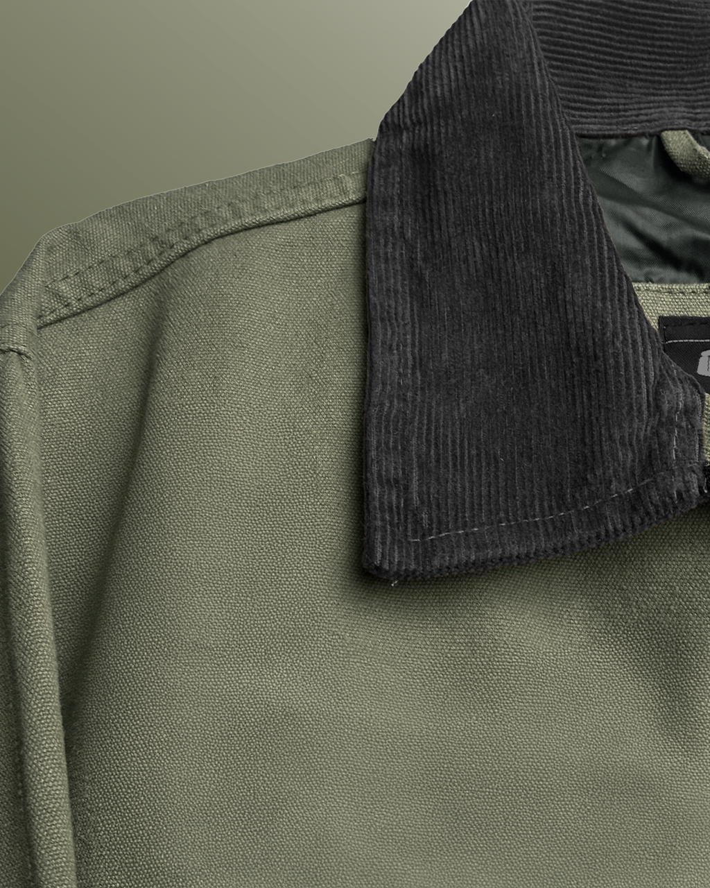 Forest Olive Denim Cord Jacket