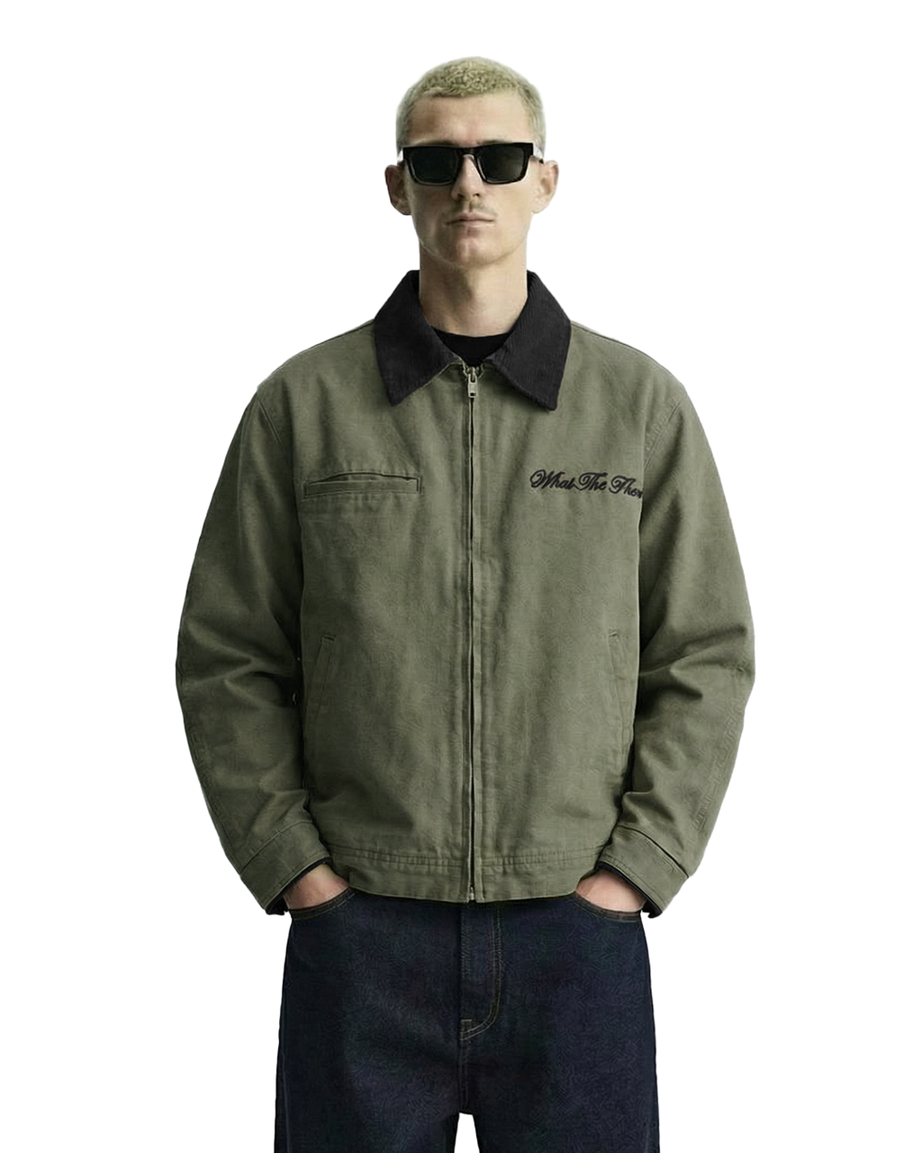 Forest Olive Denim Cord Jacket