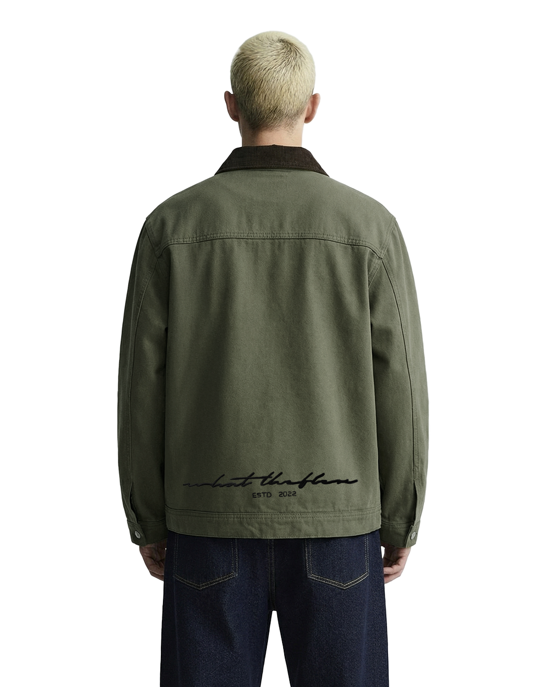 Forest Olive Denim Cord Jacket