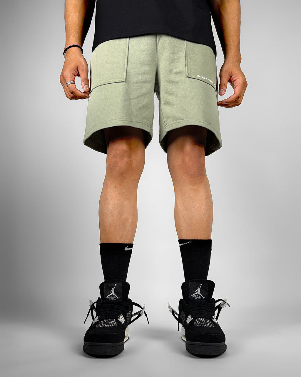 Frontcut Sage Cotton Shorts