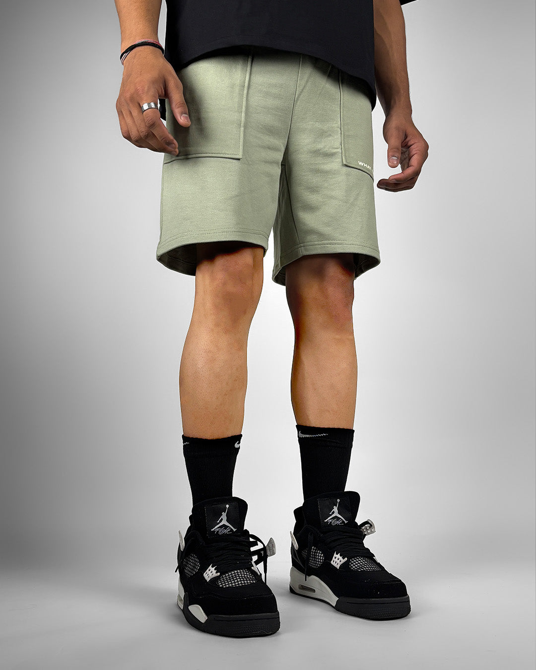 Frontcut Sage Cotton Shorts