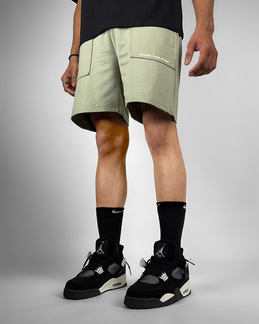 Frontcut Sage Cotton Shorts