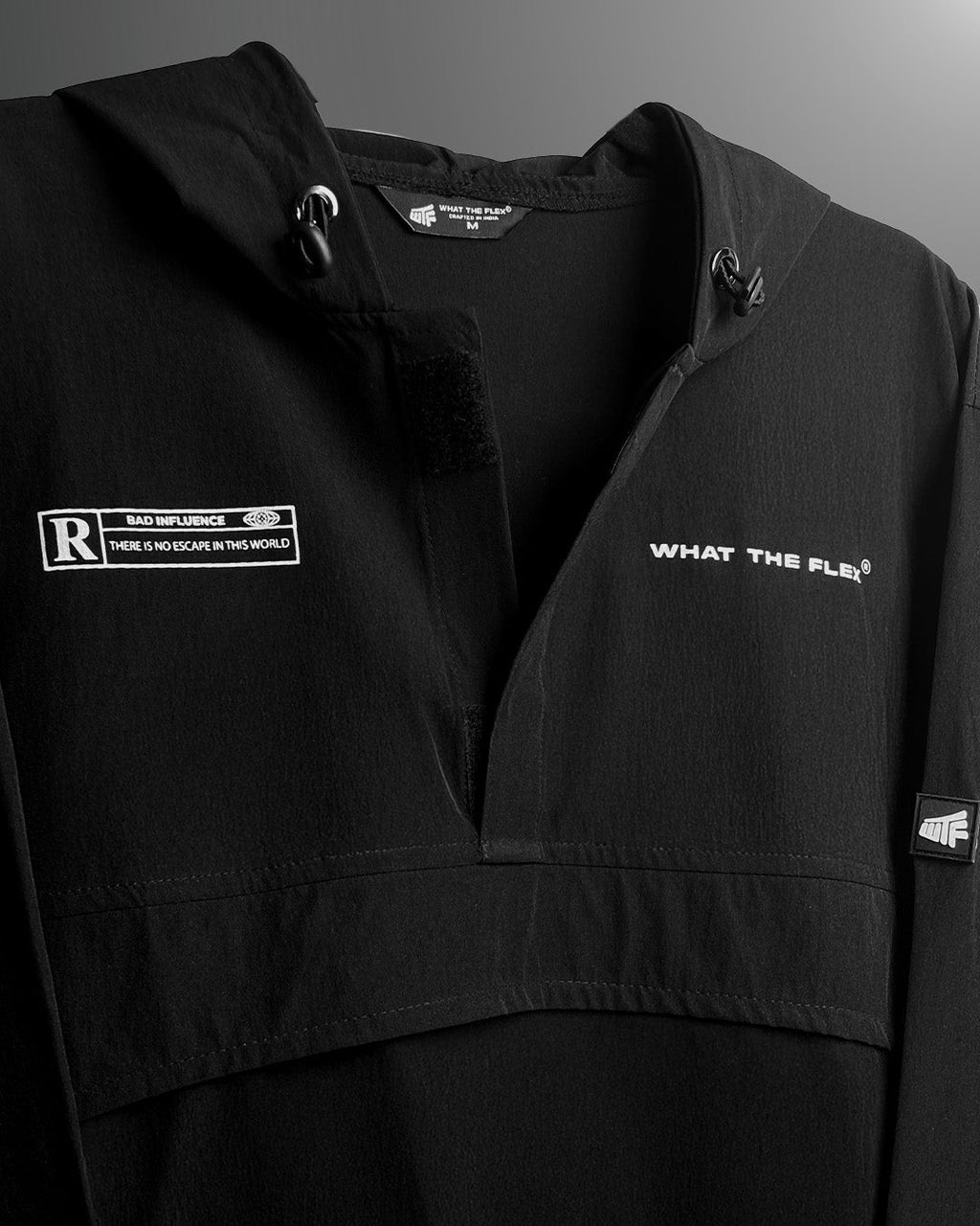 Signature Black Air Nylon Hoodie