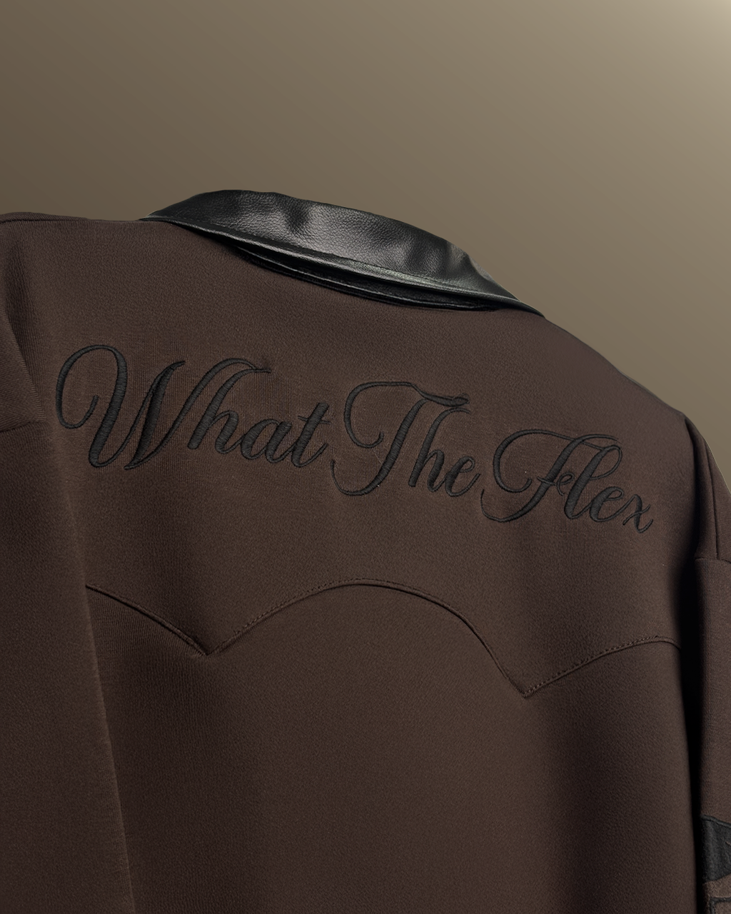 Cocoa Leather Cut Jacket