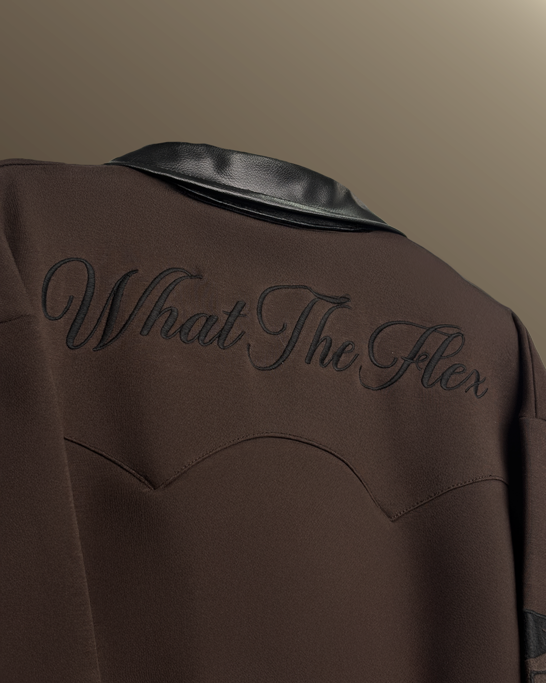 Cocoa Leather Cut Jacket